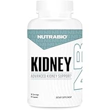 NutraBio Advanced Kidney Support Supplement - Kidney Cleanse Detox & Repair, Health Supplement - Capsules - 30 Servings - 90 Count