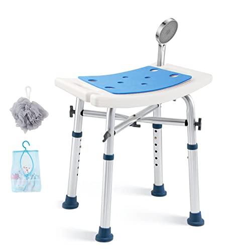 Shower Chair for Inside Shower, Boiarc Shower Chair with Padded Seat