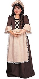 Disfraz Colonial Niña Talla Grande