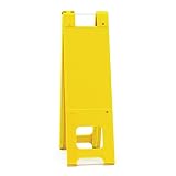 Blank Narrowcade A-Frame Portable Sign Stand, Color=Yellow