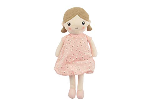 Linzy Toys, Soft Plush Pink Emily Rag Doll, 15"