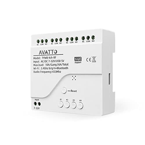 Commande vocale avec maison connectée via module intelligent WiFi 4 canaux universel