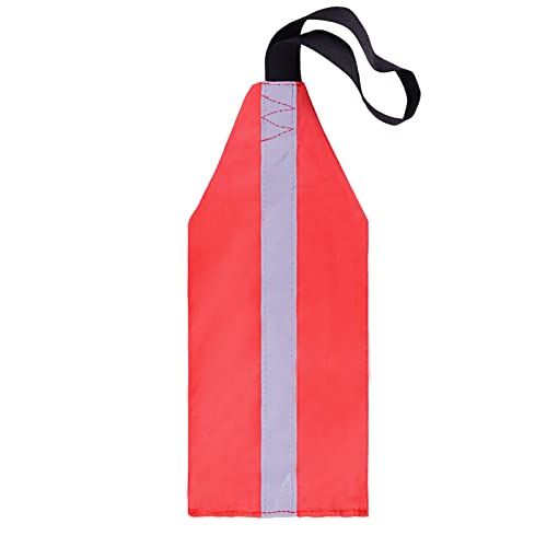 Emsiok 1 PCS Kayak Safety Flag High Visibility Trailer Warning Flags Reflective Travel Red Tow Flag...