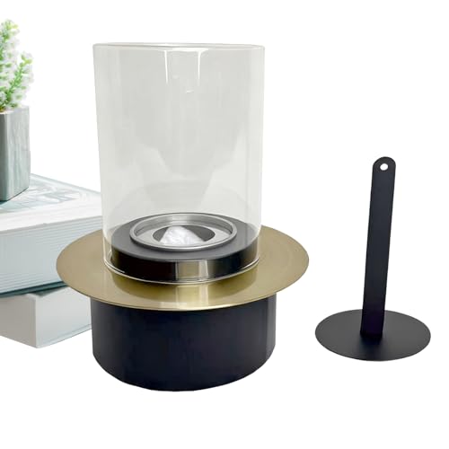 Brasero de mesa, mini estufa eléctrica sin llama, hogar portátil moderno | para jardín, terraza, exterior, camping, fogata, patio