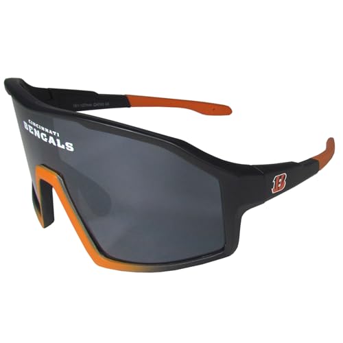 Siskiyou NFL Cincinnati Bengals Navigator Shield Sunglasses, One Size, Team Colors