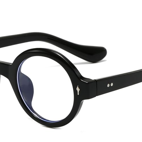 Lunettes rondes rétro tendance patchwork de couleurs monture optique vintage - 4