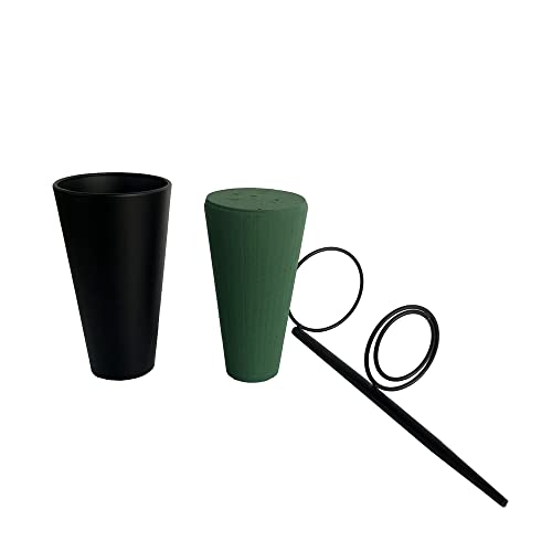 New Designed Metal Grave Vase Flower Holder In Ground Cemetery Vase Grave Decoration With Floral Foam #TOP4