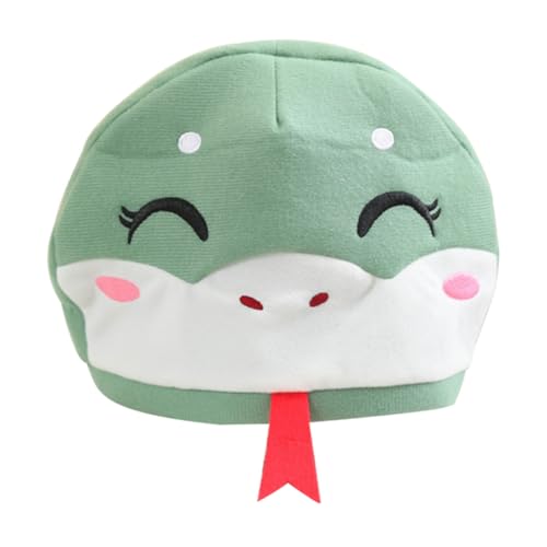 ORFOFE Sombrero de Disfraz de Serpiente de Felpa para Adultos Gorro Divertido y Transpirable para Carnaval y Fiesta de Halloween Accesorio Unisex para Cosplay y Fotografía