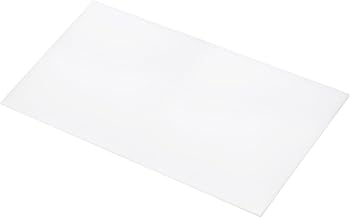 6 x 12 Inch UHMW Polyethylene Sheets, 1/8 Inch Thick Ultra High Molecular Weight White Plastic Sheet [for Home, Industrial]