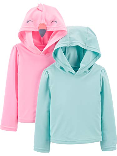 Simple Joys by Carter's Girls' Baby and Toddler 2-Pack Rashguards
