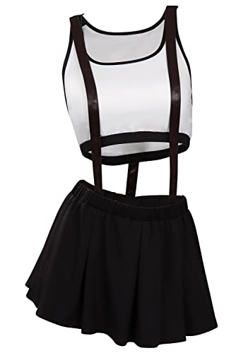 Alleyon FF7 Tifa Cosplay Swimsuit FF7 Rebirth Costume Anime Two Piece Bathing Suit for Women