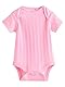 NEXT Gerippte Kurzarm-Babybodys 100% Baumwolle, 5 Stk. Bright Pink 12-18 Monate