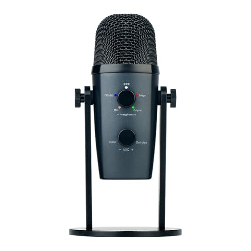 Microphone USB cardioïde avec muet plug and play pour enregistrer vos podcasts