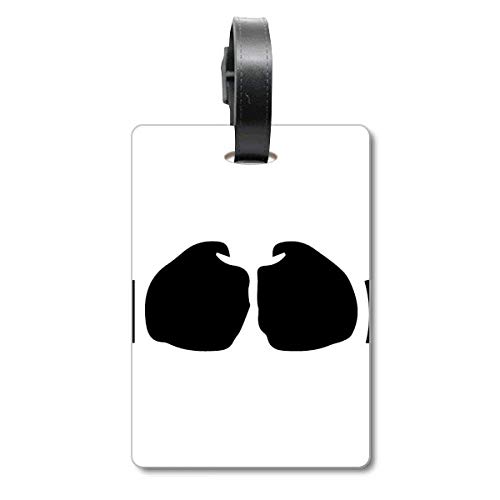 Étiquette pour valise de voyage motif silhouette contre le vol et la perte de bagage