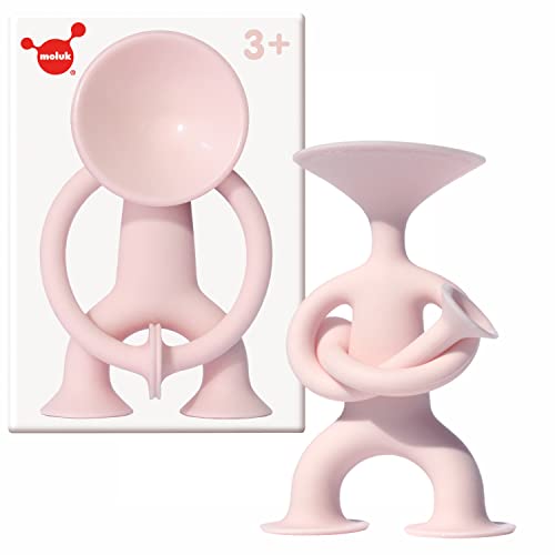 MOLUK 2843203 Oogi Junior-Figura elástica con ventosas, Educativo de Silicona, Juego Creativo para...