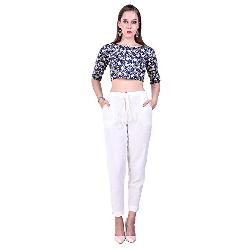 Image of Fressia Fabrics Pure Cotton Kalamkari Print Readymade Saree Blouse for Women