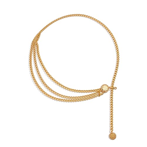 Cadenas para mujer KnSam de eslabones dorados ajustables para blusas y vestidos de verano