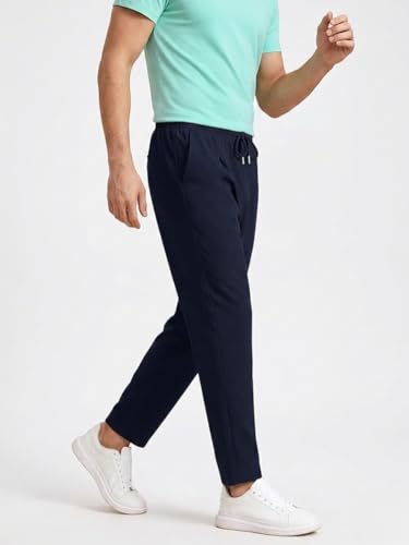 Image of Paralians Men's Regular Fit Solid Pattern Polyester Blend Track Pants with Ankle Length and Drawstring Closure Type |men Track Pants trousers