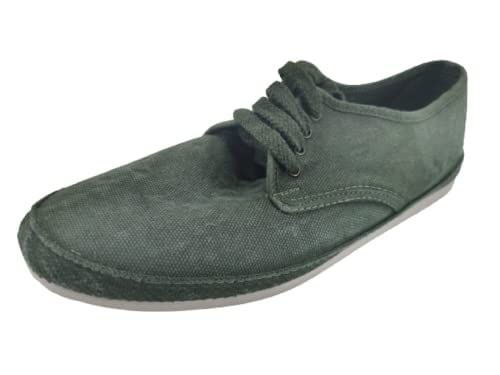 Zapatillas de lona hombre planas y transpirables para primavera