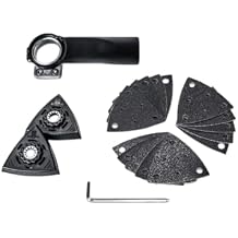 Fein Dust Extraction Set for MultiMaster Tools - Includes Rotatable Suction Hose, 2 Perforated Sanding Pads and 15 Assorted Sanding Sheets - 92602102000