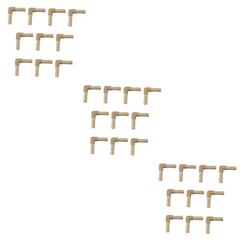 Unomor 3sets Connector L-shape Hose Barb Fitting Long-lasting Elbow Joint Mender for Use 10pcs*3