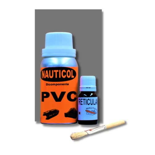 Kit para reparación de neumáticas de PVC Nauticol (Gris Oscuro)