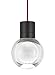Tech Lighting 700TDMINAP1CRB-LEDWD Mina - 7.6" 14.5W 1 LED WD Line-Voltage Suspension, Cord Color: Red, Choose Finish: BLK: Black