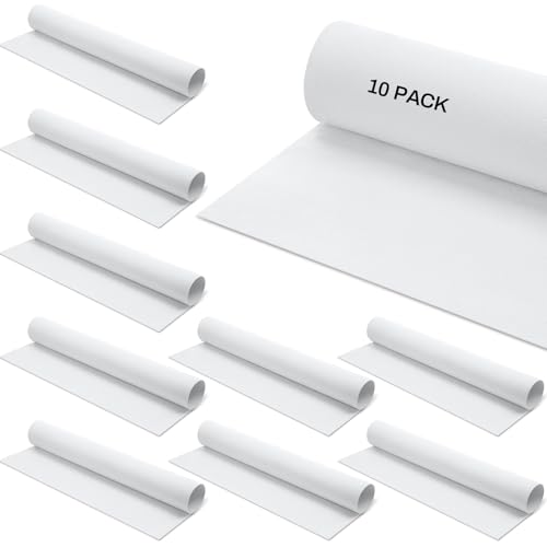 Leinuosen 10 Sheets Kiln Shelf Paper 20 x 20 Large Kiln Paper for Ultra Smooth Surface Glass Fusing Supplies for Glass Fusing DIY Crafts