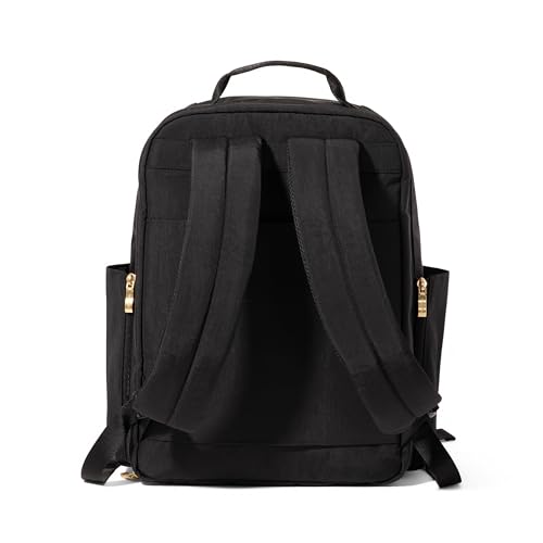 Baggallini Coastal Flip Lock Laptop Backpack - Lightweight 15x11 Travel Backpack w/RFID & Luggage Sleeve3