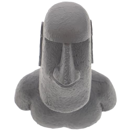 Estatua Moai de Resina Mini 5.11x3.54x1.96 pulgadas miniatura 3