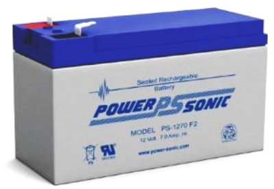 Bleiakku - Akku Powersonic PS 1270 - Powersonic PS1270 - Powersonic PS-1270 mit VdS Zulassung - 12V 7,0Ah - Rechargeable Sealed Lead Acid (SLA) Battery - AGM / Blei Vlies