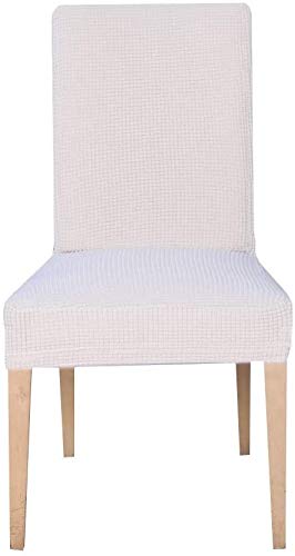 Ebeta 4 pièces Housse de Chaise Housse de Chaise Décor Stretch-Housse Couverture de Chaise de matériau Spandex avec Bande élastique pour Un Ajustement...