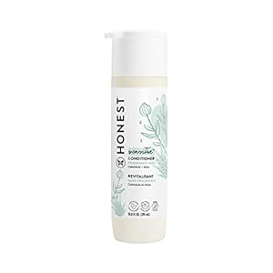 The Honest Company Silicone-Free Conditioner, Gentle Tear-Free Hypoallergenic Baby Hair Care with Naturally Derived Ingredients, Fragrance-Free for Sensitive Skin, 10 fl oz