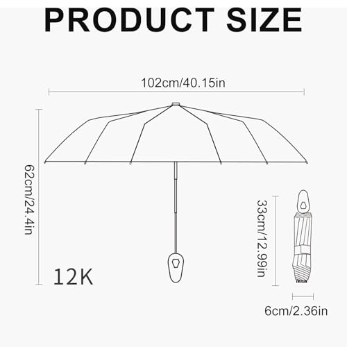 Parapluie de construction solide à 12 nervures avec système automatique - 4
