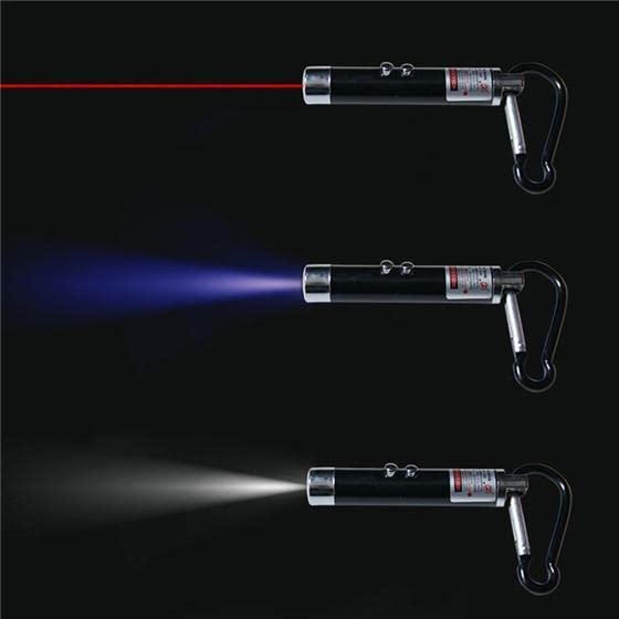 Image of Ultra Powerful Laser Pointer Beam Light Mini Laser Torch for Kids Fun & Play with Key Chain