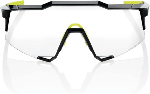 Image of 100% SPEEDCRAFT Sport Performance Cycling Sunglasses (Gloss Black - Photochromic Lens)