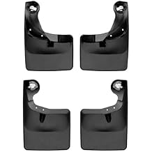 WeatherTech Custom No Drill Splash Guard MudFlaps for Ford F-150, F-150 - Front & Rear Set 110134-120134, Black