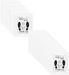 50PCS Paper Floor Mats for Cars,15 X 19 Inch Cars Floor Protector,Automotive Mat Covers Protector, for Automotive Vehicle（White）