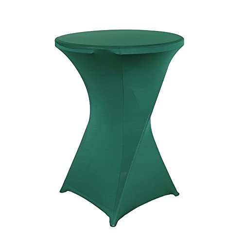 iEventStar Stretch Nappe Housse Lavable Nappe Mange Debout Ronde Protection pour Bar Table de...