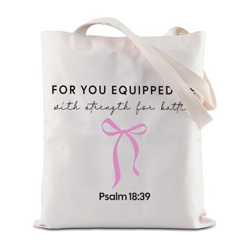 Sac de sensibilisation cancer du sein fourre-tout réutilisable en toile avec ruban rose