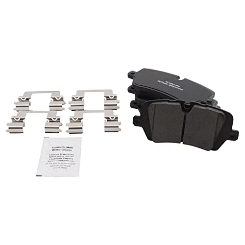 Image of TRQ Rear Brake Pad and Rotor Set Ceramic Compatible with 2013-2021 Land Rover Range Rover 2014-2021 Range Sport
