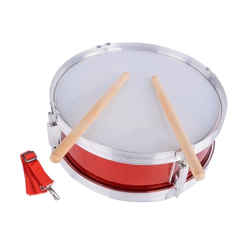 Menolana 8inch Snare Drum Music Drums with Practice Gloves Portable Lightweight Musical Instruments with Sticks for Beginners Children