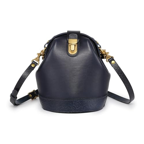 Image of OLD TREND Doctor Bucket Crossbody Handbag | Luxurious and Versatile Bag for Women | Genuine Cowhide Leather