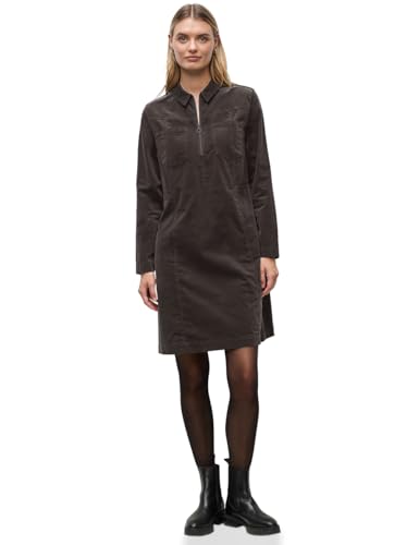 Street One Damen 1408994 Cordkleid mit Zipper, deep Roast Brown, 36