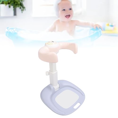 Support de douche de bébé rose antidérapant et facile à fixer