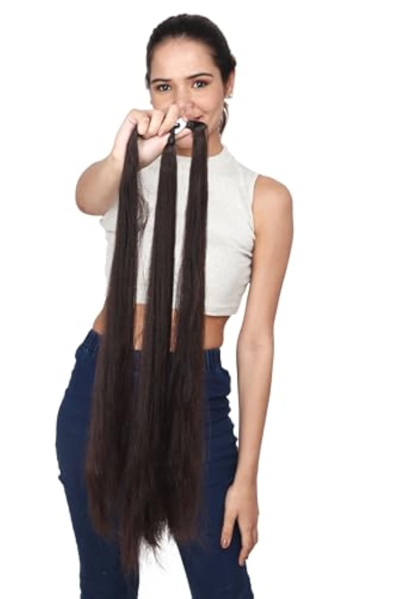 Artificial Long Hair Extensions for Women & Girls, Extra Braid Attach