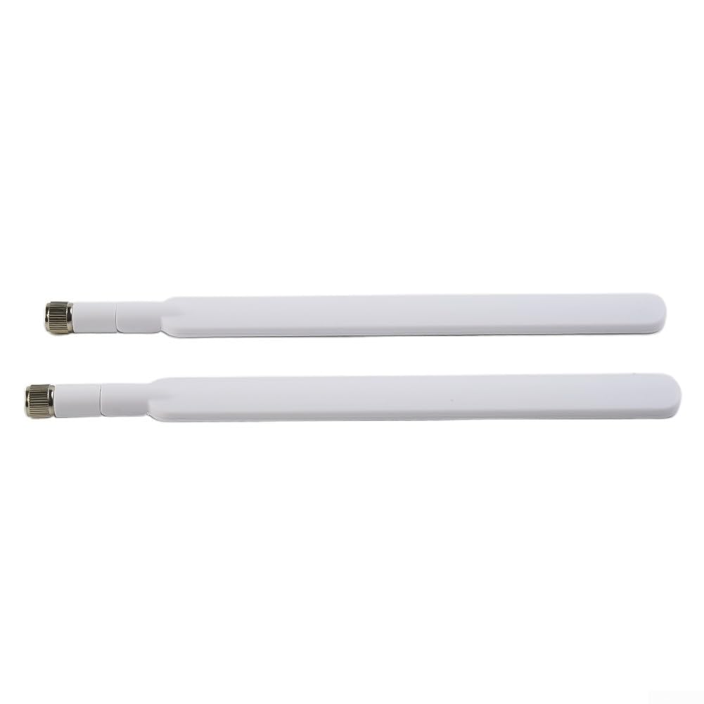 2 Antenne 4G LTE SMA 5dBi Per Huawei B535, B525, B310, B315, B593 – Guadagno 700-2700 MHz, Bianche