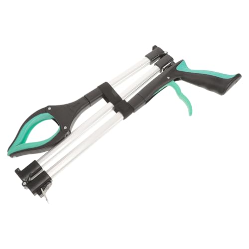 Gadpiparty Pinza Raccogli Rifiuti Pieghevole Tre Sezioni con Impugnatura Ergonomica Antiscivolo Strumento Multiuso per Raccolta Immondizia in Casa e Giardino Facile da Riporre e Maneggiare