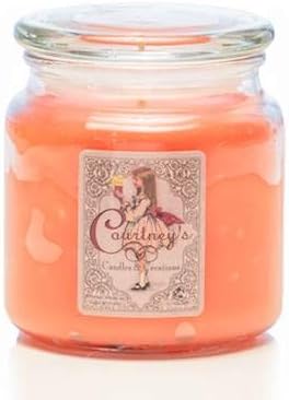 Courtney's Candles Vela en tarro de 16 onzas con aroma de azahar