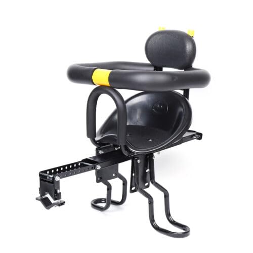 Qussse Fahrradkindersitz, Fahrrad Sicherheits-Kindersitz für die Sattelrohrmonage Baby Fahrradsitz Vorne